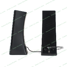 Акустическая система 2.0 Gembird SPK-500, черный, 6 Вт, рег. громкости, разъем для наушников, питание от сети