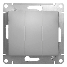 Механизм выключателя 3-кл. СП Glossa 10А IP20 10AX алюм. SchE GSL000331 Механизм выключателя 3-кл. СП Glossa 10А IP20 10AX алюм. SchE GSL000331