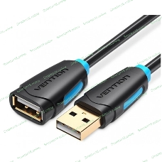 Кабель-удлинитель Vention USB 2.0 AM/AF - 5м Черный