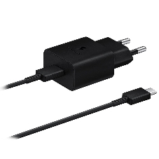 Сетевое зарядное устройство Samsung Adapter 15W Type C with Cable черный (EP-T1510XBEGEU)
