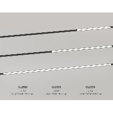 Трековый светильник GL2325 BK черный IP20 20W 3CCT 3000-6400K 48V 400*10*37