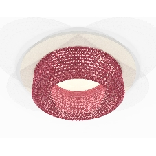 Комплект встраиваемого светильника Ambrella light XC7621022 SWH/PI белый песок/розовый MR16 GU5.3 (C7621, N7193)
