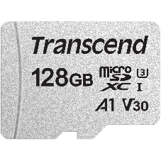 Флеш карта microSD 128GB Transcend microSDXC Class 10 UHS-I U3, V30, A1, (без адаптера), TLC