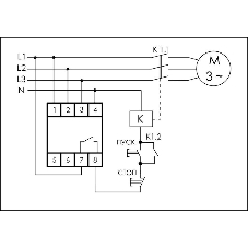 Реле контроля фаз CZF-B (3х400/230+N 8А 1перекл. IP20 монтаж на DIN-рейке) F&F EA04.001.002