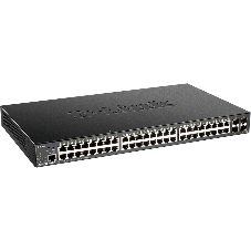 Коммутатор D-Link DGS-1250-52XMP/A1A, 48×1 Гбит/с + 4×10 Гбит/с SFP+, управляемый
