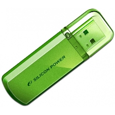 Флешка USB R/W Silicon Power R/W 8Gb Helios 101 SP008Gb,UF2101V1N USB 2.0 зеленый