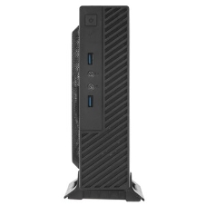 Компьютерный корпус Slim Case Powerman ME100S-BK front fan 4cm, 120W adapter, Mini ITX, VESA