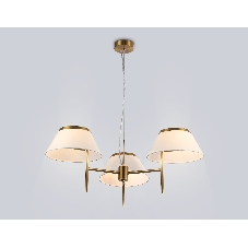 Люстра Ambrella light LH72471/3 BS/WH латунь/белый Е14/3 max 40W D800*290-1080
