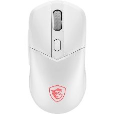 Мышь беспроводная/проводная MSI VERSA 300 белый, 8000 dpi, радиоканал, Bluetooth, USB, кнопки - 6