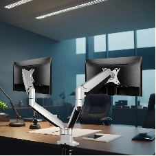 Кронштейн Kromax OFFICE-22 серебристый, 4 шт/уп. Кр. алюм. настол. для мон. 17