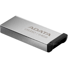 Флешка USB ADATA UR350 (UR350-64G-RSR/BK), 64Gb, USB 3.2, R/W 100/15, серебристый/черный
