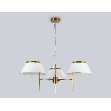 Люстра Ambrella light LH72471/3 BS/WH латунь/белый Е14/3 max 40W D800*290-1080
