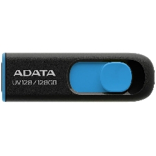 Флешка USB ADATA UV128 (AUV128-128G-RBE), 128Gb, USB 3.0, R/W 100/30, черный/синий