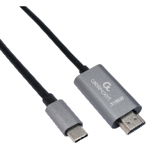 Кабель-переходник Cablexpert CCB-A-CM-HDMI-1.8M с Type-C на HDMI v2.0, Mobile, 1.8м, черный, корбка