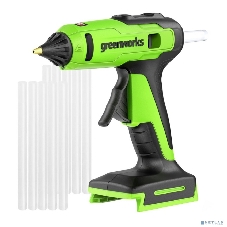 Пистолет клеевой аккумуляторный GreenWorks G24GLG, 24V, 11 мм, без АКБ и ЗУ (3502207)