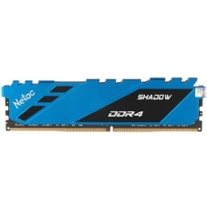 Оперативная память Netac Shadow III, DDR4, 8GB (1x8GB), 3200 MHz, CL16, с радиатором, белый