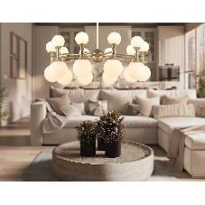 Люстра Ambrella light LH51051/20 GD/FR золото/белый матовый G9*20 max 28W D750*460