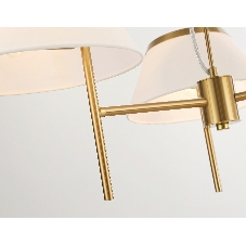 Люстра Ambrella light LH72471/3 BS/WH латунь/белый Е14/3 max 40W D800*290-1080