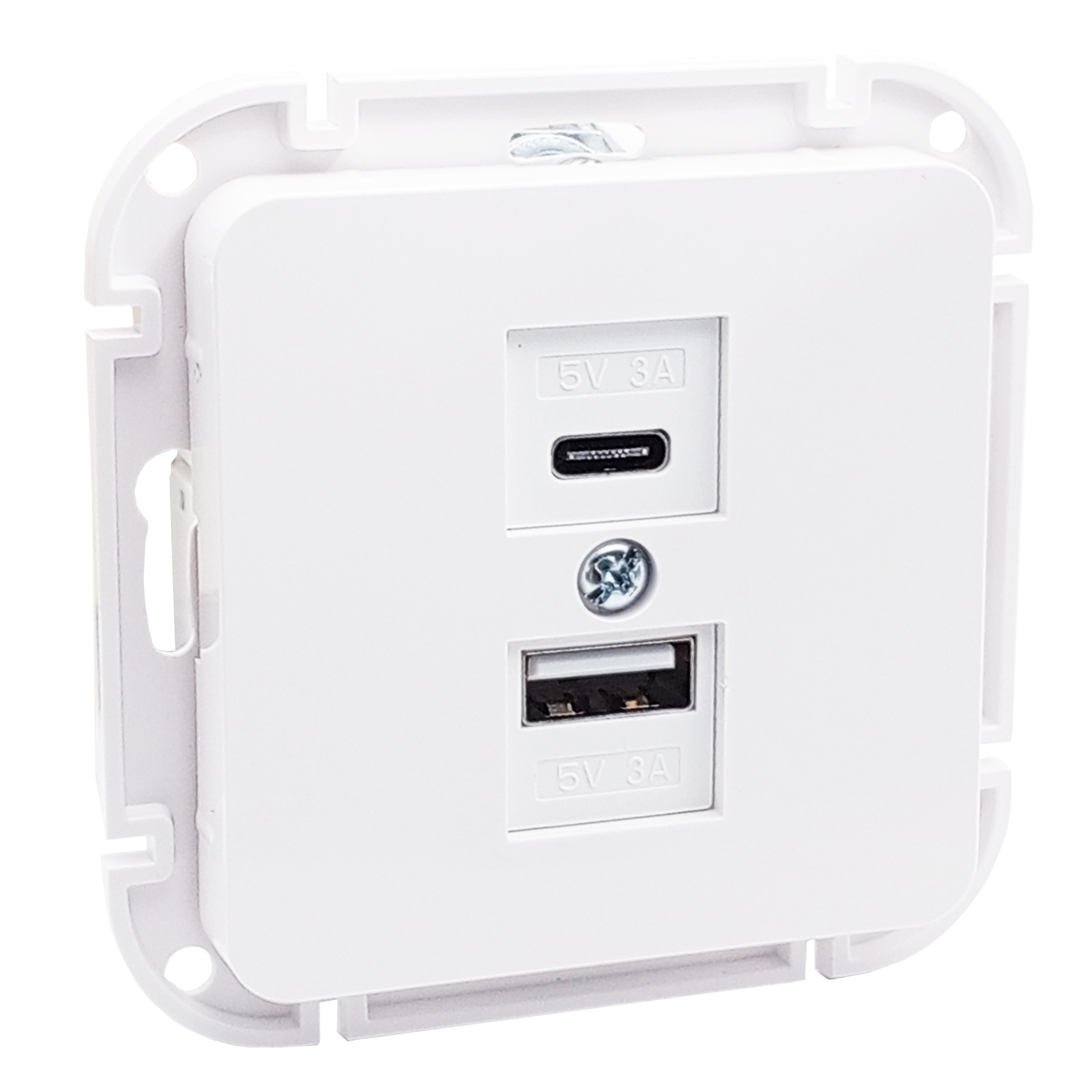 Механизм роз. Type-C+USB 3А серия АСТРУМ, белый (РП5-6562)