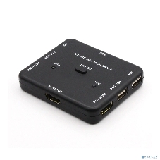 Переключатель HDMI KVM ORIENT HS21, на 2 устройства, порты HDM + 2xUSB (клавиатура+мышь), поддержка 4K@30Hz, кнопка переключения на корпусе, не требуется внешнее питание (31066)