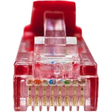 Патч-корд Suprlan 10-0153 UTP RJ-45 вил.-вилка RJ-45 cat.5e 2м красный LSZH 24AWG