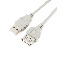 Кабель удлинит. USB2.0 Gembird/Cablexpert CC-USB2-AMAF-6-N серый (1.8м, AM/AF, пакет) (CC-USB2-AMAF-6-N)
