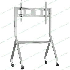 Мобильная стойка напольная Kromax OMEGA-12 silver, 1 шт/уп, Мобильная стойка напольная для TV 32