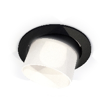 Комплект встраиваемого поворотного светильника Ambrella light XC7652085 SBK/FR черный песок/белый матовый MR16 GU5.3 (C7652, N7170)