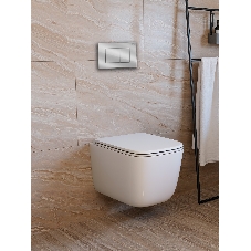 Инсталляция с унитазом комплект BAU PRO 6 в 1: унитаз подвесной безободковый торнадо Bau Dream 51х35, быстросъемное сиденье микролифт, кнопка смыва BAU Stil, хром