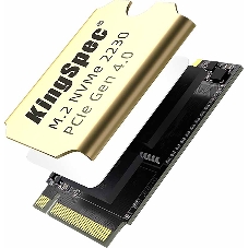 Накопитель SSD Kingspec SSD XF-1TB 2230, 1024GB, M.2(22x30mm), NVMe, PCIe 4.0 x4, R/W 5000/4400MB/s, IOPs н.д./н.д., TBW 1200, DWPD 1.07 (3 года)