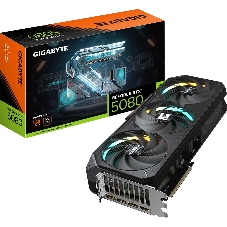 Видеокарта GIGABYTE GeForce RTX 5080 Gaming OC, 16 GB GDDR7, 256 bit, 3xDisplayPort, HDMI, GPU 2617 MHz