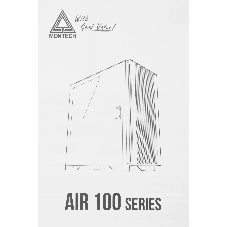 Компьютерный корпус Montech AIR 100 LITE черный без БП mATX 2x120мм 1xUSB2.0 2xUSB3.0 audio bott PSU