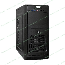 Компьютерный корпус Miditower ExeGate EX283216RUS CP-603UB-CP400 (ATX, БП CP400 с вент. 8см, 2*USB+2*USB 3.0, аудио, блокировка, черный)