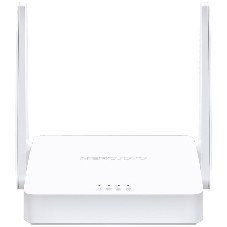 Роутер Mercusys 300Mbps Multi-Mode Wireless N Router, 2× Fixed External Antennas, 2× 10/100 Mbps LAN Ports, 1× 10/100 Mbps WAN Port, FEATURE: Access Point Mode, WPS/Reset Button, IPTV, IPv6, Beamforming, MU-MIMO, Parental Controls, Guest Network