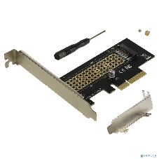 Переходник ORIENT C300E PCI-E 4x->M.2 M-key NVMe SSD, тип 2230/2242/2260/2280, планки крепления в комплекте (31100)