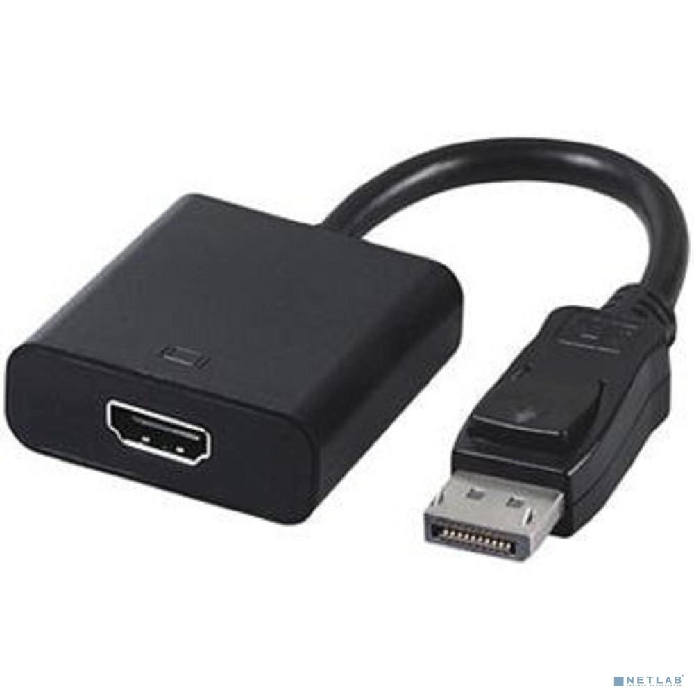 Адаптер Filum Display port - HDMI, 0.15 м., разъемы: DP male-HDMI A female, пакет. (FL-A-DPM-HF-0.15M)
