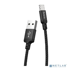 Кабель HOCO X14 черный HC-62929, USB - USB Type-C, 2m, 1.7A, Нейлон