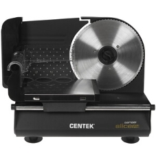 Ломтерезка Centek CT-1381 черный, 150 Вт толщина нарезки 3-20мм, съемная каретка, спец. держатель