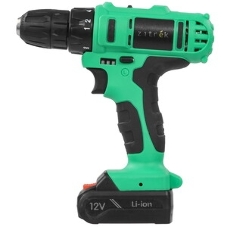 Дрель-шуруповерт Zitrek Greenpower 12-Li, 12 В, 1,5 Ач, 32 Нм, щеточный