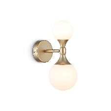 Настенный светильник Ambrella light LH51053/2 GD/FR золото/белый матовый G9*2 max 28W 120*195*300