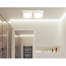 Светильник Ambrella light TN6711/2 WH белый IP44 GX53/2 max 15W 210*105*45
