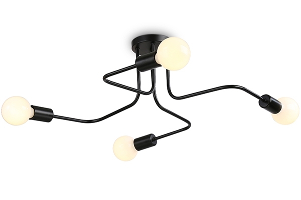 Светильник Ambrella light TR8022/4 BK черный E27*4 max 40W D715*205