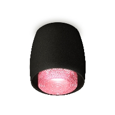 Светильник Ambrella Light XS1142022 SBK/PI черный песок/розовый MR16 GU5.3 (C1142, N7193)