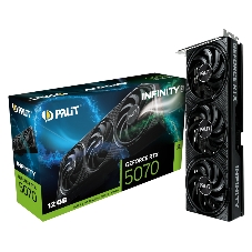 Видеокарта Palit GeForce RTX 5070 INFINITY 3, 12 GB GDDR7, 192 bit, 3xDisplayPort, HDMI, GPU 2325 MHz