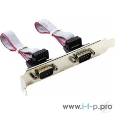 Планка портов в корпус 2xCOM DB9 Male, Orient C088 oem