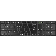 Комплект клавиатура+мышь Genius SlimStar C126 проводной, USB, 1000 DPI, чёрный