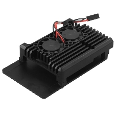 Корпус ACD RA503 Aluminum Case with Double Fans for Raspberry Pi 4B, черный