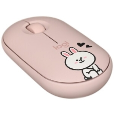 Мышь беспроводная Logitech Pebble M350 розовый, 1000 dpi, радиоканал, Bluetooth, USB, кнопки - 3