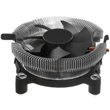 Кулер для процессора Crown CM-80 v2 серебристый/черный, 75 мм, алюминий, 2200 об/мин, 22 дБ, 3 pin, 65 Вт, 42 мм
