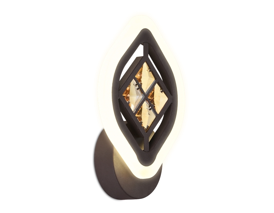 Светильник Ambrella light FA278 CF/TI кофе/янтарь 12W 240*170*60